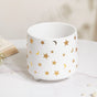 Stars and Moons White Ceramic Planter Large - Indoor planters and flower pots | Home decor items