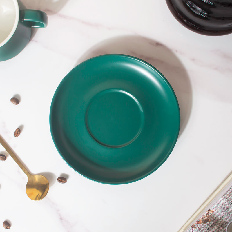 Tranquil Teal Teacup And Saucer- Tea cup, coffee cup, cup for tea | Cups and Mugs for Office Table & Home Decoration