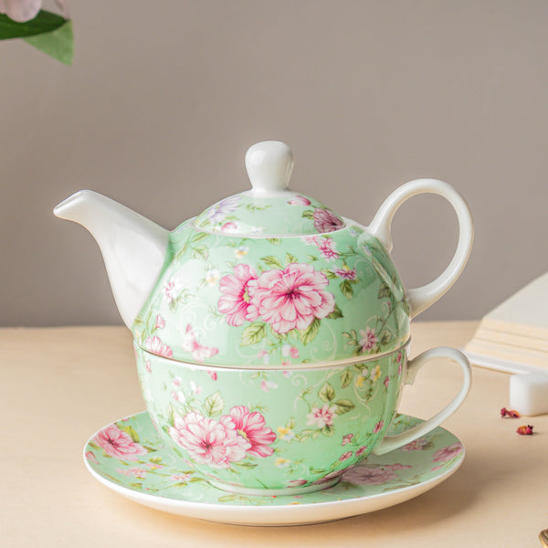 JARDIN Kettle Teacup Saucer - Tea cup set, tea set, teapot set | Tea set for Dining Table & Home Decor