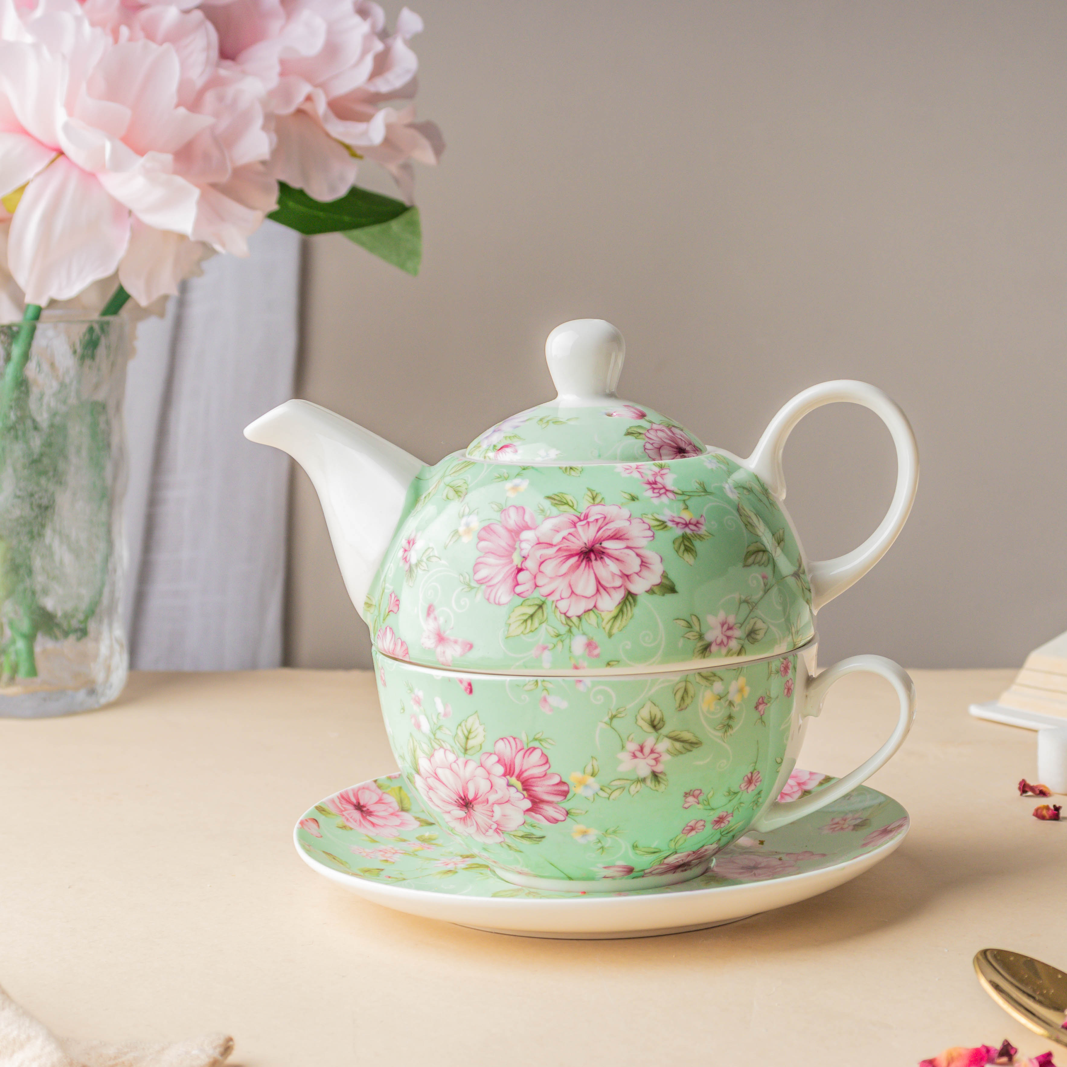 JARDIN Kettle Teacup Saucer Online - Premium Tea Set | Nestasia