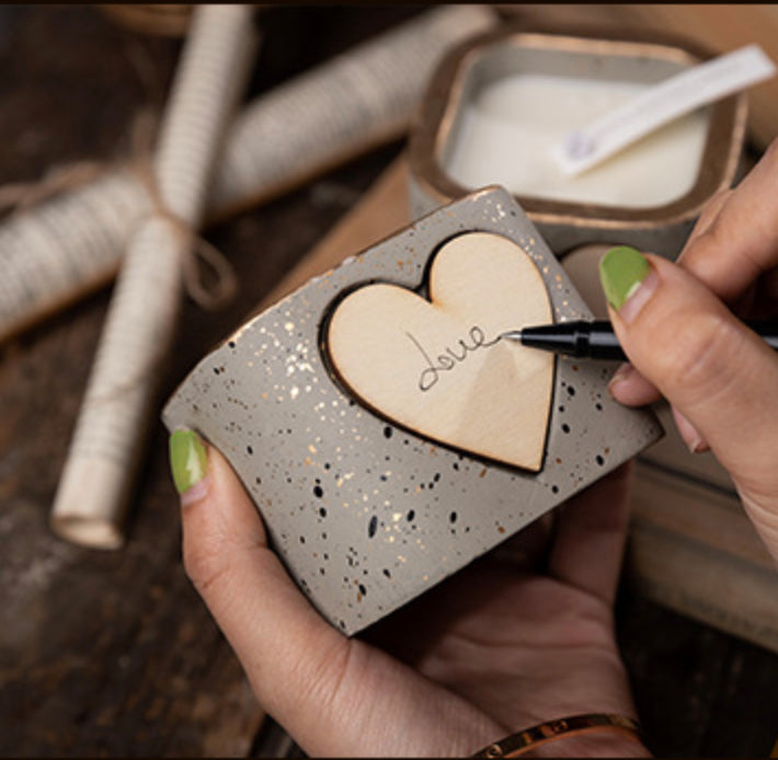 Heart Candle - Candle | Living room decor ideas