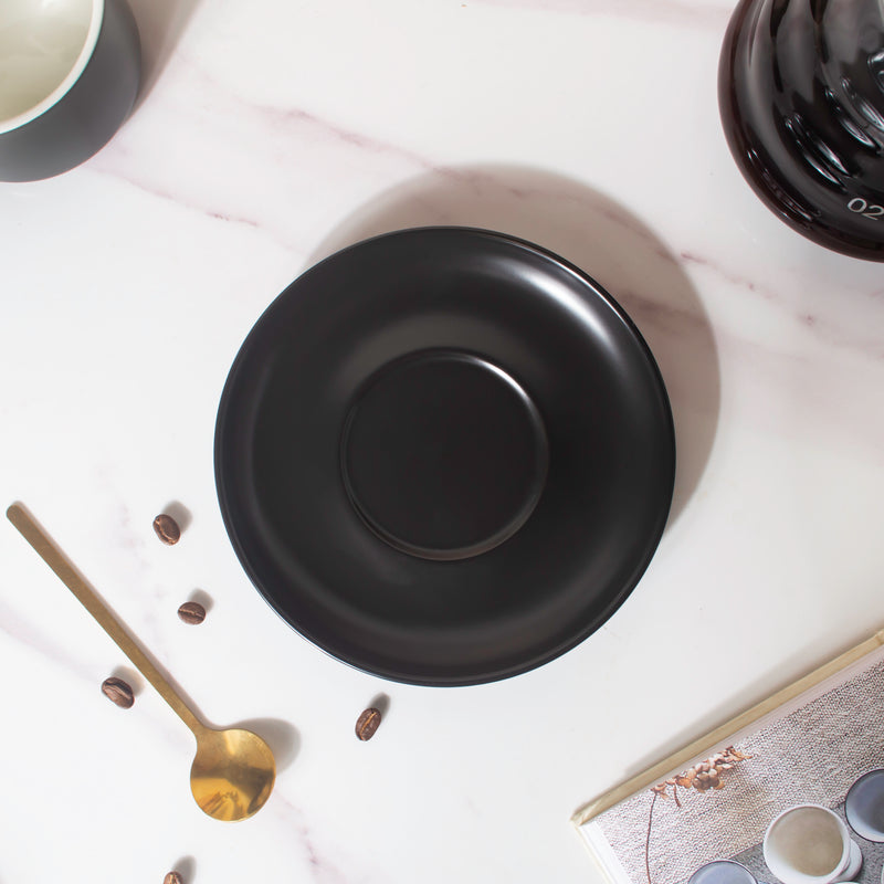 Raven Black Teacup And Saucer- Tea cup, coffee cup, cup for tea | Cups and Mugs for Office Table & Home Decoration