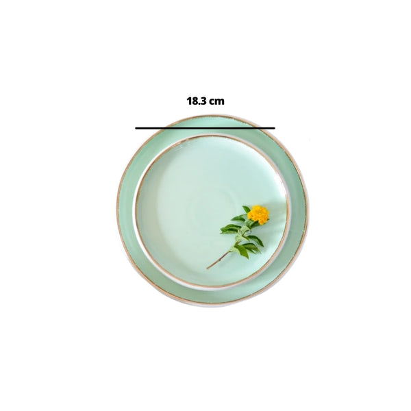 Snack Plate Mint - Serving plate, snack plate, dessert plate | Plates for dining & home decor