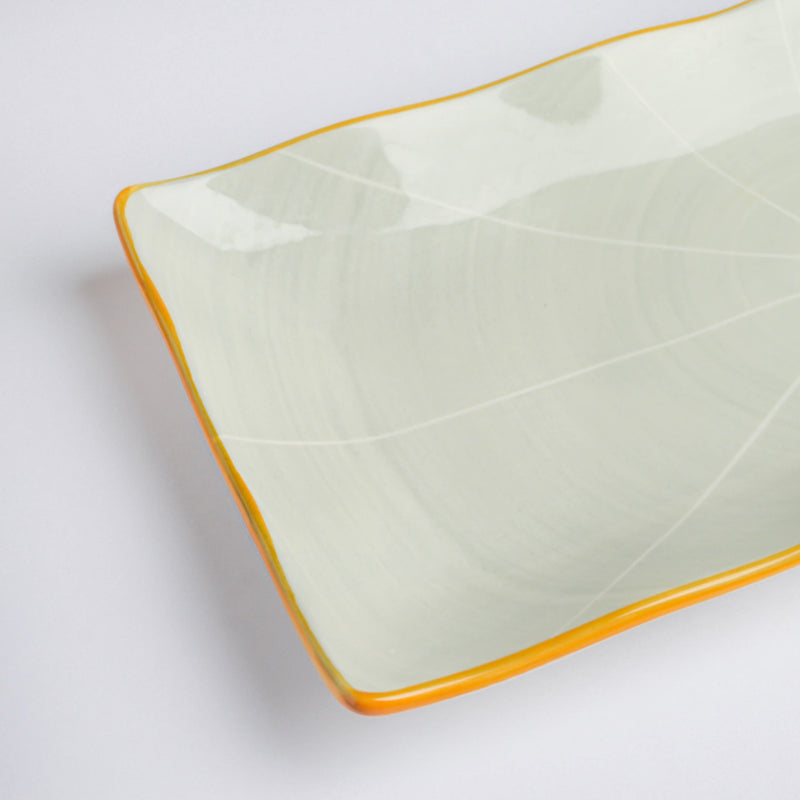 Willow Light Grey Ceramic Platter 12 inch - Ceramic platter, serving platter, fruit platter | Plates for dining table & home decor