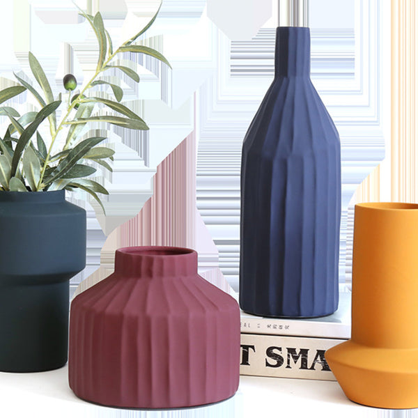 Colourful Ceramic Pots - Flower vase for home decor, office and gifting | Home decoration items