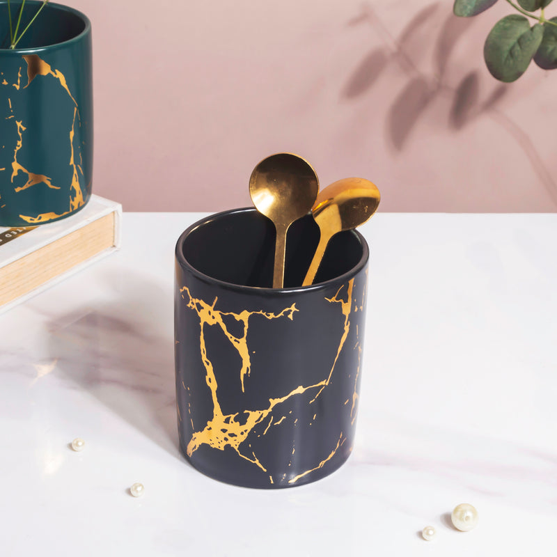 Kintsugi Ceramic Organiser Black