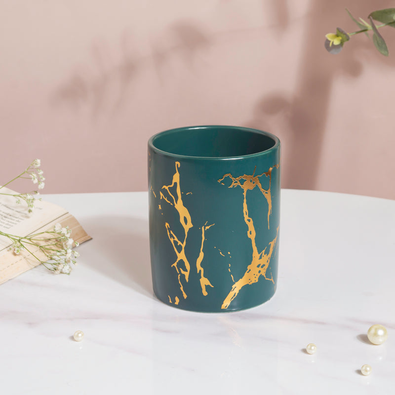 Kintsugi Ceramic Organiser Green