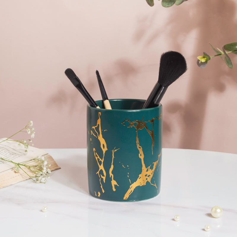 Kintsugi Ceramic Organiser Green