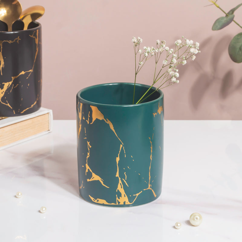 Kintsugi Ceramic Organiser Green