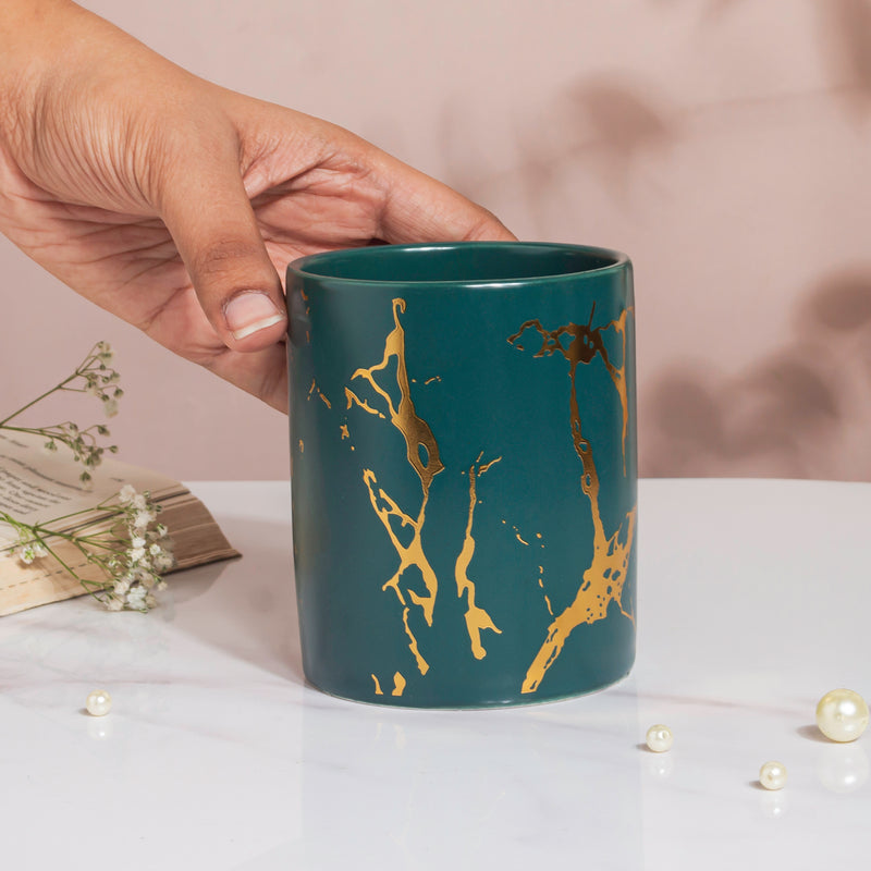 Kintsugi Ceramic Organiser Green