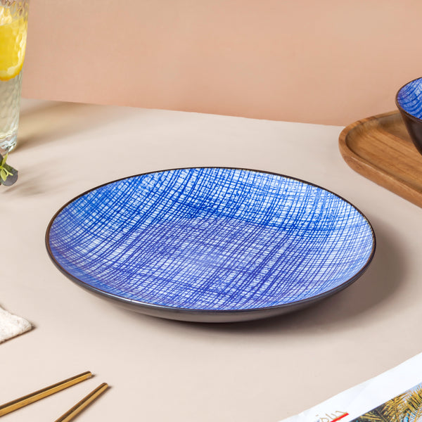 Caspian Cobalt Starter Plate Blue 7.5 Inch - Serving plate, snack plate, dessert plate | Plates for dining & home decor