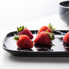 Black Marble Side Platter - Ceramic platter, serving platter, fruit platter | Plates for dining table & home decor