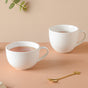 Riona Ceramic Tea Cup White- Tea cup, coffee cup, cup for tea | Cups and Mugs for Office Table & Home Decoration