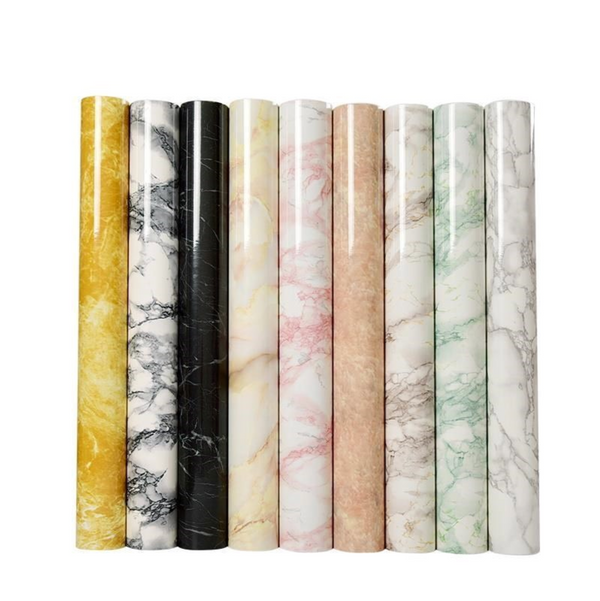 MARBLE Marble Self Sticking Paper - White - Wall paper for home decor | Living room, bathroom & bedroom decoration ideas