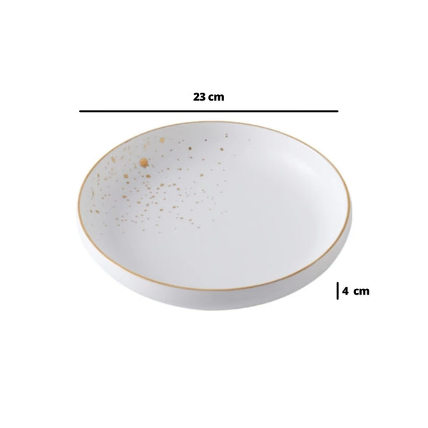 Cara White Pasta Plate - Serving plate, pasta plate, lunch plate, deep plate | Plates for dining table & home decor
