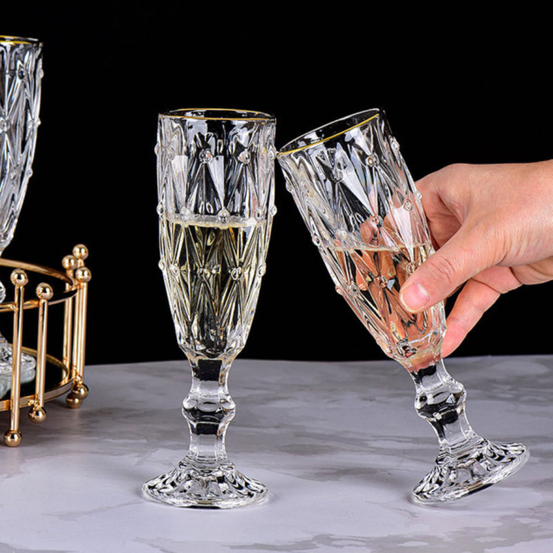 Glass Goblet Set of 2