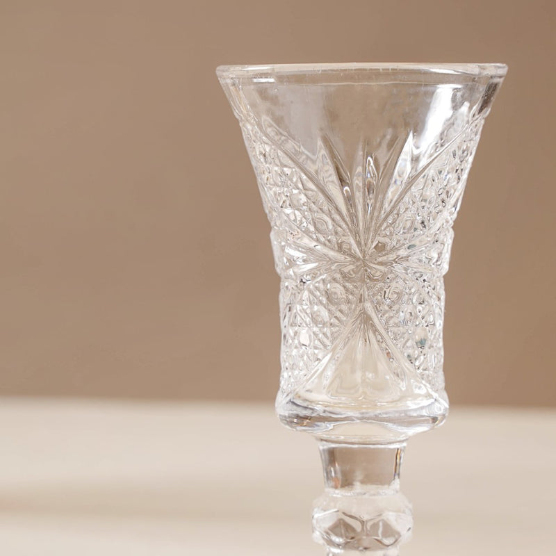 Stemmed Dessert Wine Glass Set of 2 Small