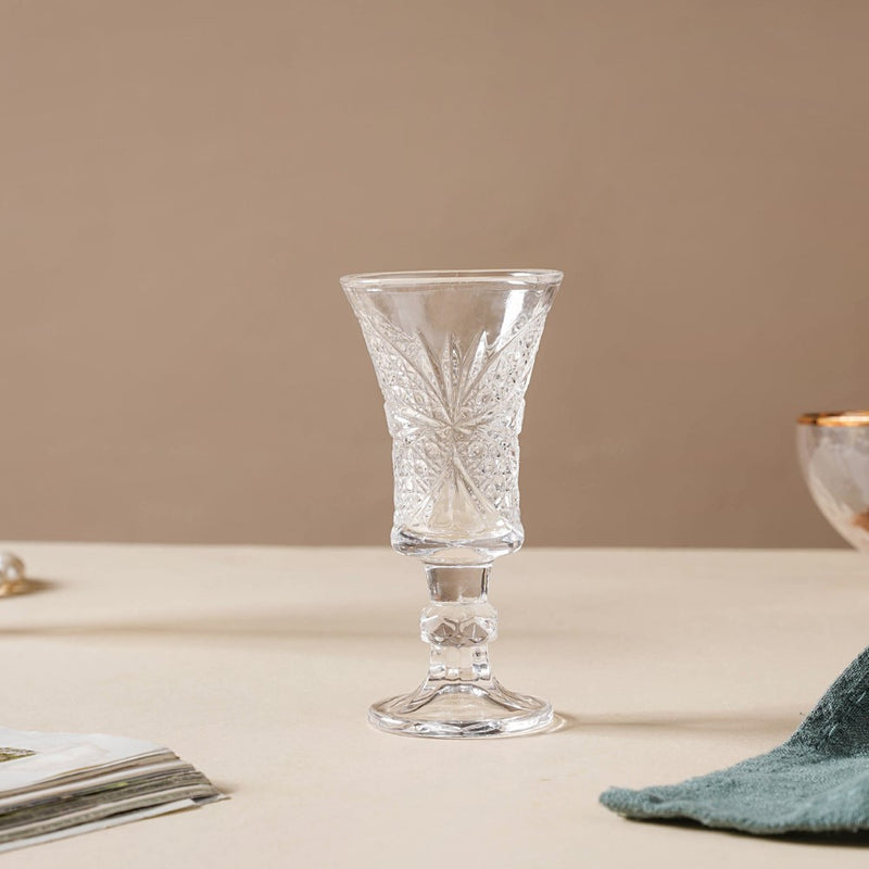 Stemmed Dessert Wine Glass Set of 2 Small