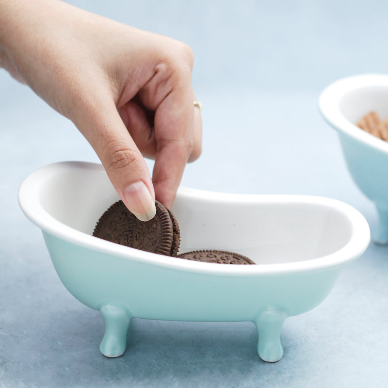 Green Tub Ceramic snack bowl - Bowl,ceramic bowl, snack bowls, curry bowl, popcorn bowls | Bowls for dining table & home decor