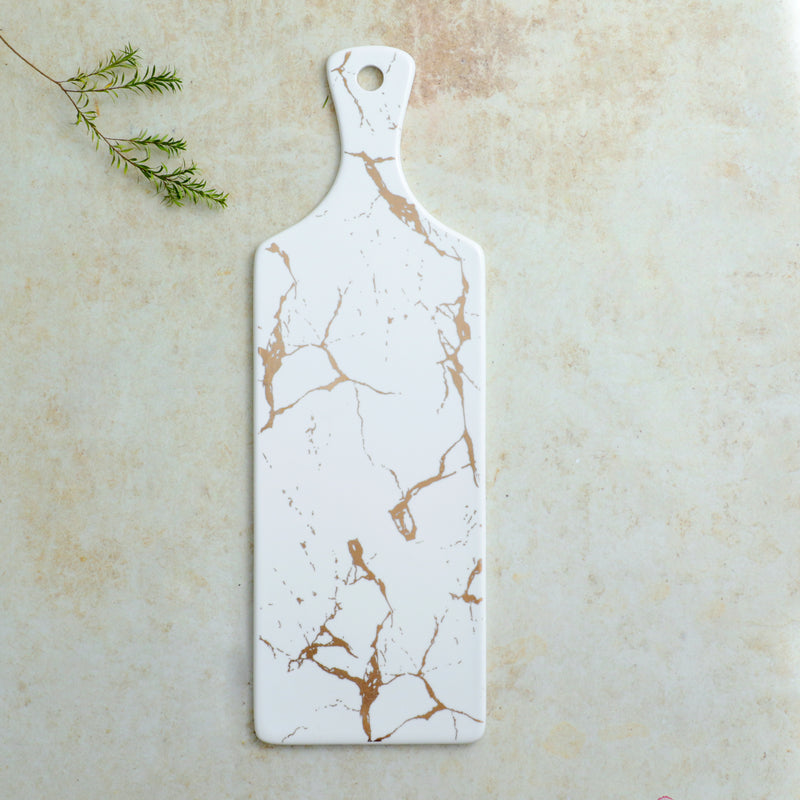 Marble Serving Platter White - Ceramic platter, serving platter, fruit platter | Plates for dining table & home decor