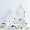 Marble Serving Platter White - Ceramic platter, serving platter, fruit platter | Plates for dining table & home decor
