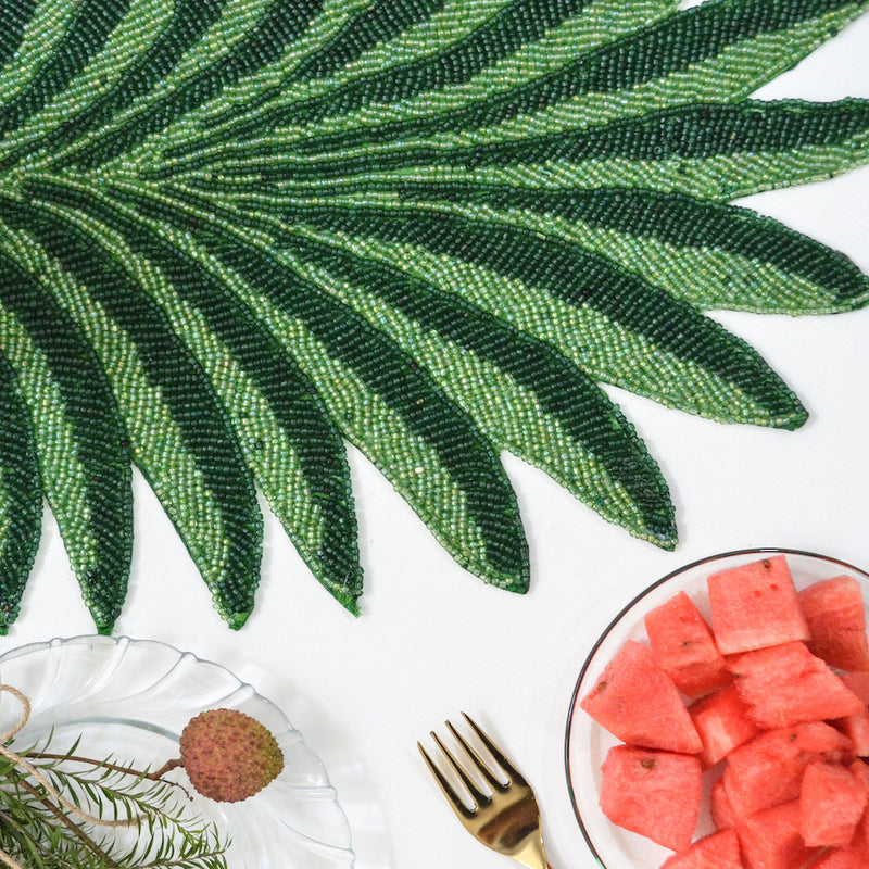 Beads Palm Leaf Runner