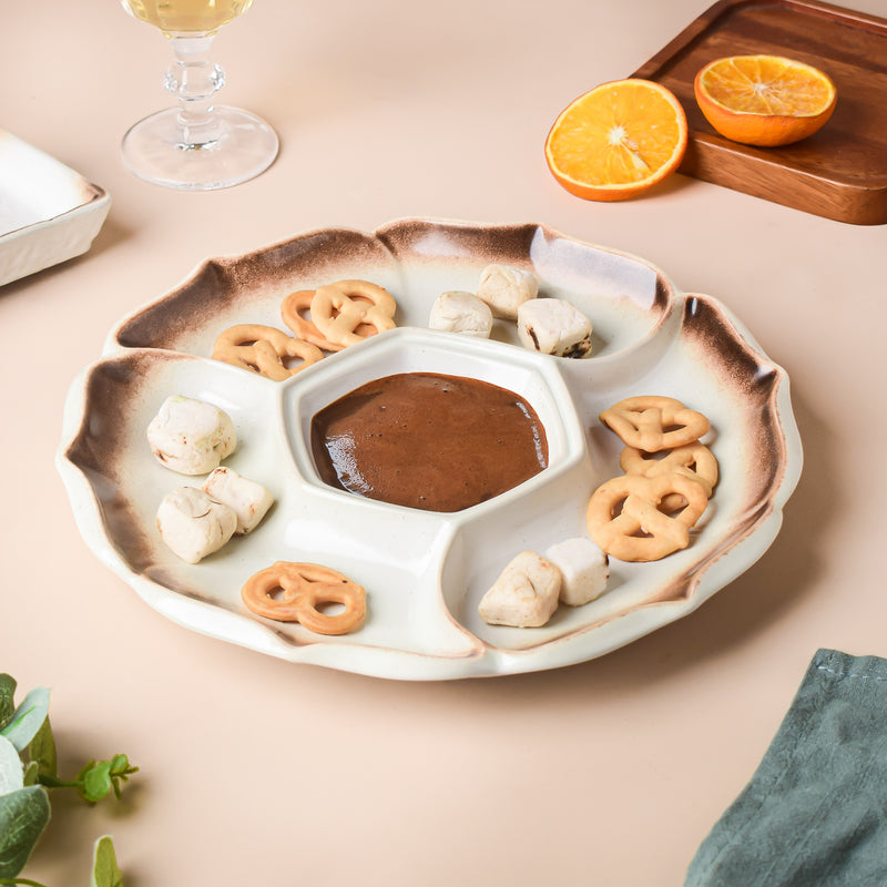 Cavern Clay Leaf 34 Piece Dinner Set For 6
