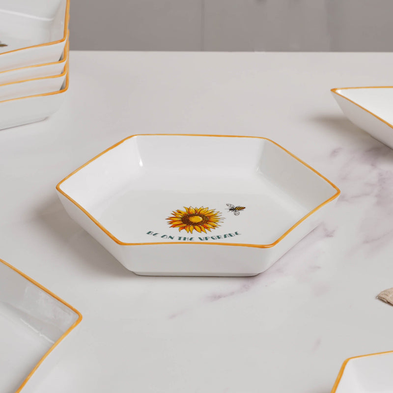 Hexagon Snack Set For 6