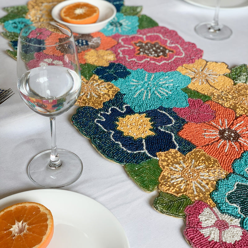 BEADS Floral Runner - Colourful