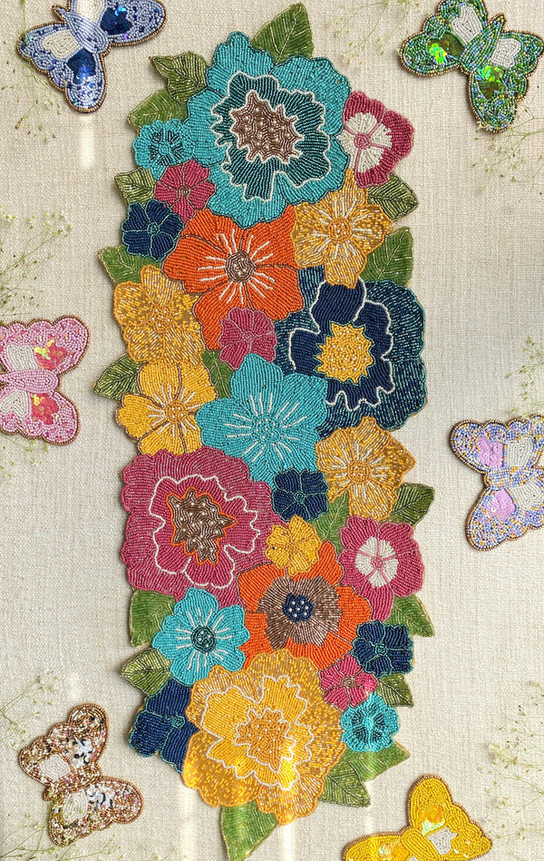 BEADS Floral Runner - Colourful