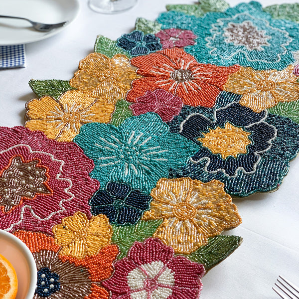 BEADS Floral Runner - Colourful