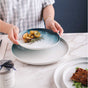 Navy Blue Snack Plate - Serving plate, snack plate, dessert plate | Plates for dining & home decor