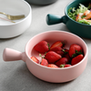 Baking Bowl with Handle Pink - Kitchen utensil, salad bowl, serving bowl with handle | Bowls for dining table & home decor