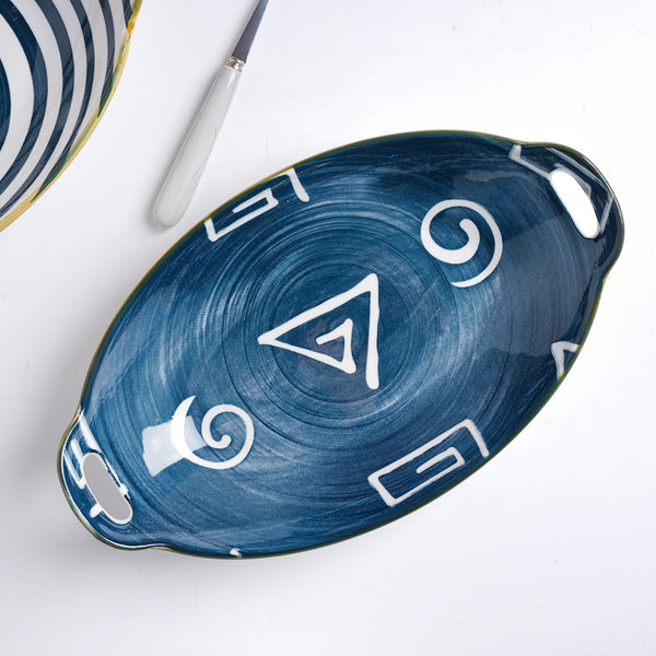 Baking Plate Nitori - Ceramic platter, serving platter, fruit platter | Plates for dining table & home decor