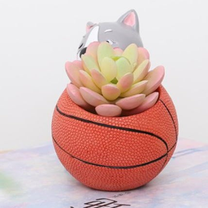 Basketball Planter - Indoor planters and flower pots | Home decor items