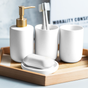 White Bathroom Accessories Set