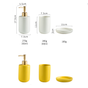 White Bathroom Accessories Set