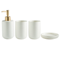 White Bathroom Accessories Set