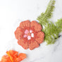 BEADS Flower Coaster and Mat - Orange (Set of 2)