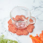 BEADS Flower Coaster and Mat - Orange (Set of 2)