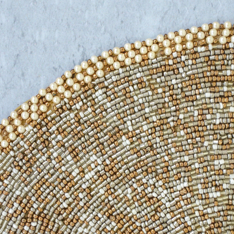 Beads Silver Gold Table Mat