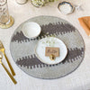 BEADS Stripes Table Mat - Silver