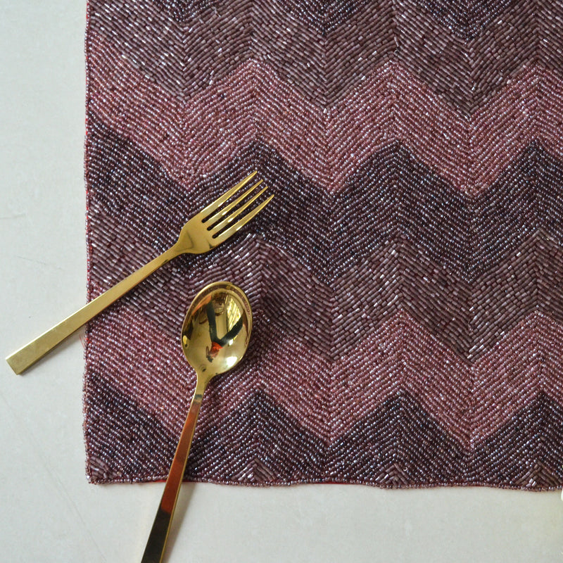 Beads Pink Square Mat