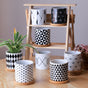 Black And White Planter - Indoor planters and flower pots | Home decor items