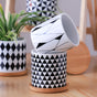 Black And White Planter - Indoor planters and flower pots | Home decor items