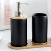 Black Bath Accessory Set