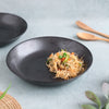Black Ceramic Plate - Serving plate, snack plate, dessert plate | Plates for dining & home decor
