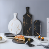 Black Marble Serving Platter - Ceramic platter, serving platter, fruit platter | Plates for dining table & home decor
