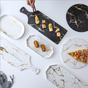 Black Marble Serving Platter - Ceramic platter, serving platter, fruit platter | Plates for dining table & home decor
