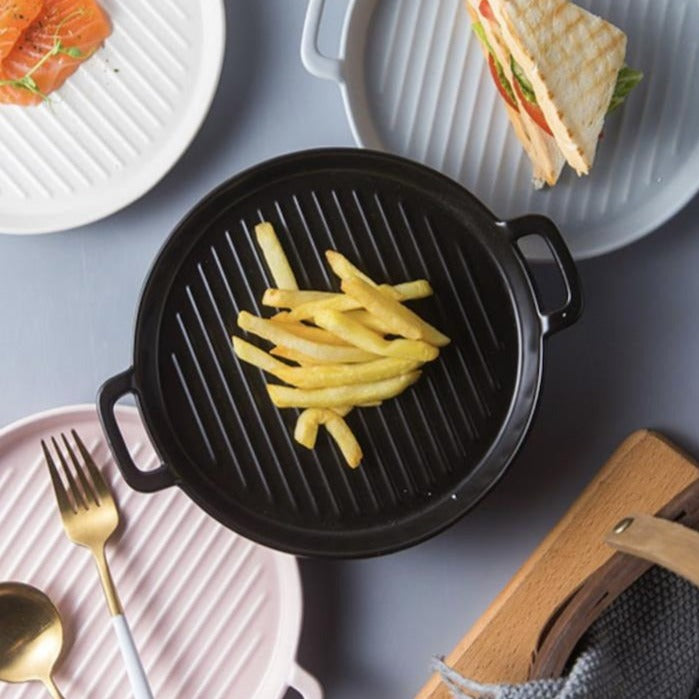 Black Round Baking Plate 7 Inch - Baking Tray